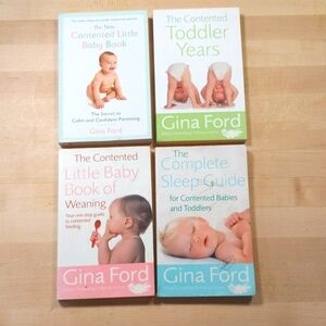 gina ford contented baby & toddler parenting paperback book bundle x 4